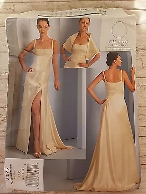 Vogue #V1075 CHADO Dress Stole Sewing Pattern Size 4-10  Part Cut • $12.97