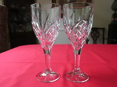 Set Of 2 Godinger Shannon Collection DUBLIN Crystal 11oz Water Wine Glasses 8  • $11.95