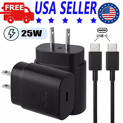 25W USB-C Super Fast Charging Power Adapter PD Type C Charger Block For Samsung • $4.99