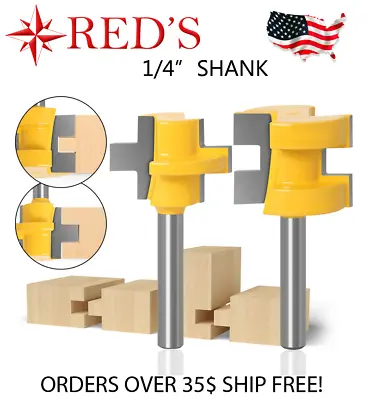 $9.99 • Buy REDS Y76335-4 - 3/4  Sized Tongue And Groove Router Bit Set - 1/4  Shank