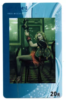 £1.75 • Buy China: Phone Card - Madonna Louise - Sexy Girl - US Singer/202