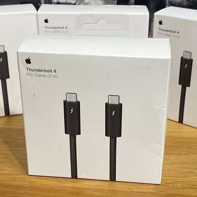 Apple Thunderbolt 4 Pro 3m Cable USB-C MacBook IPad IMac IPhone Original Boxed • £80.99