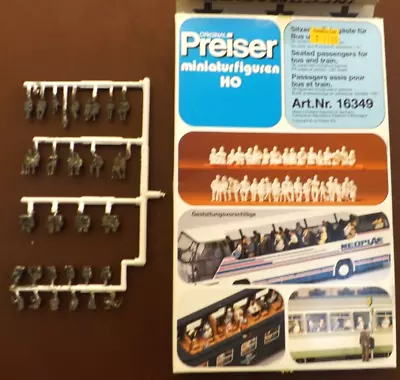 Vintage Ho Preiser Model Rr Train Passengers People #16349 *read* • $10.95