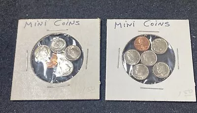 12 MINI U.S. COINS SETS - Modern And Old Coins - See Pics • $9.99