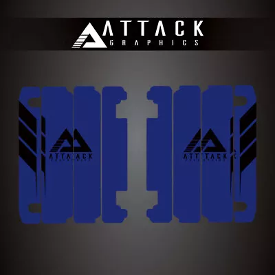 Attack Graphics Renegade Radiator Louver Decals Blue For YAMAHA YZ250 Monster • $21.92