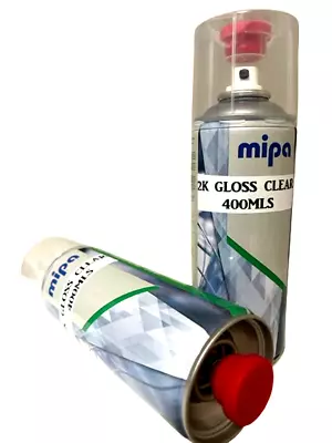 2k Clear Gloss Mipa Touch Up Spray Solid Diy Automotive Top Coat 400mls • $47.50