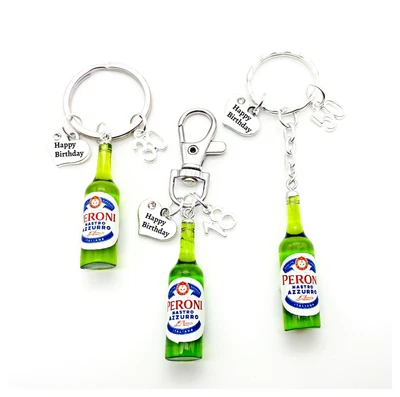£3.99 • Buy 18th. 21st. 30th Birthday Gift. Beer Bottle Keyring. Gift Bag