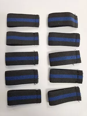 10-PACK Hero's Pride Thin Blue Line Stripe Mourning Band For Police Badges 3/4  • $10.49