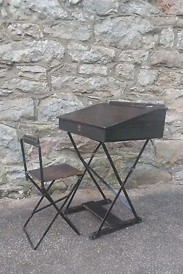 Triang Vintage Childs School Desk & Folding Chair 50/60's Original Inkwell  • $80.82