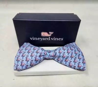 New Men's Vineyard Vines Merry Flocking Christmas Flamingo Santa Bow Tie • $44.99