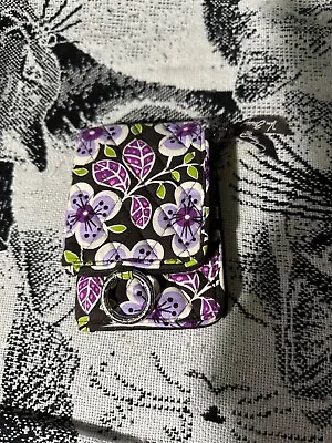 Vera Bradley Plum Petals Purple Wallet & Crossbody Purse • $14.99