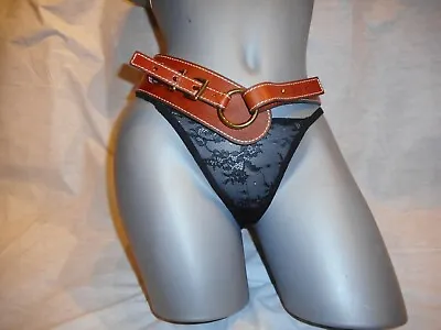 N/WO/T Michael Kors Women's Luggage Genuine Leather Belt SIZE MEDIUM • $77.99