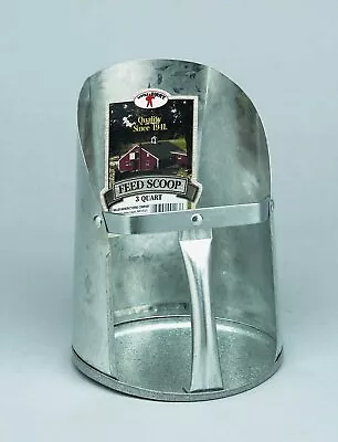 LITTLE GIANT Galvanized Feed Scoop (3 Quart) Heavy Duty Durable Stackable Feed • $15.78