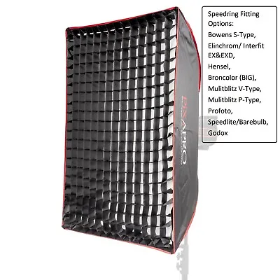 Rectangular Easy-open Umbrella Softbox 60x90cm (23.6 X35.4 ) With 4cm Grid • £84.99