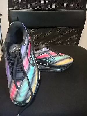 Nike Air Max 720 Rainbow Youth Shoes Runners Trainers Size US 5Y • $60