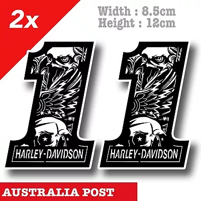 Harley-Davidson 1 Skull Head Motorcycle Logo Laptop  Car  Decal Sticker • $8
