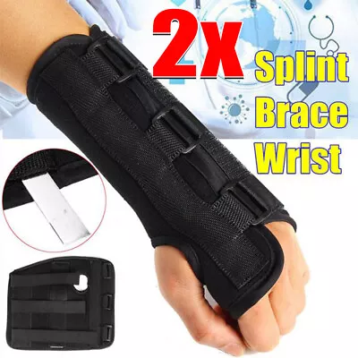£9.96 • Buy Wrist Support For Splints Carpal Tunnel Sprain Injury Pain Arthritis Brace 2PCS