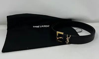 YSL Belt (Black Belt Leather) Women's Belts Size - 80 • $539.10