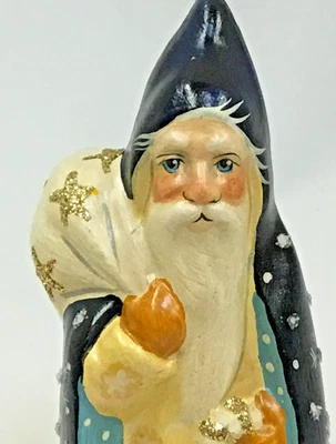 $335 • Buy 2018 Brand New Vaillancourt Folk Art Chalk-ware  Starlight Santa #380 With Box