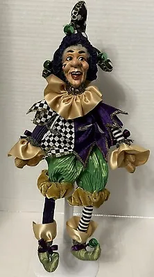 Mardi Gras Jester By Wayne Kleski Katherine’s Collection Jester Doll  15  • $65