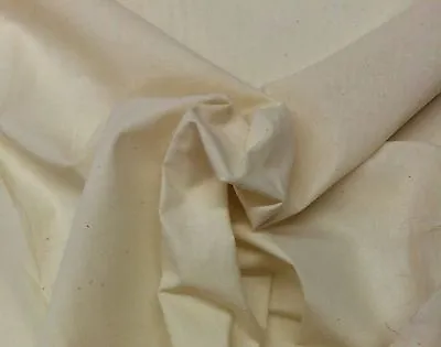 Muslin Natural 100% Cotton Heavy Quality Unbleached Fabric By The Yard 47  Wide • $6.69