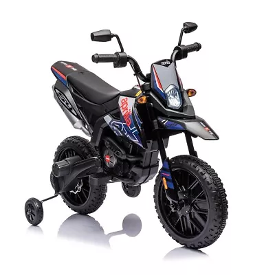 12V Officially Licensed Aprilia Kids Ride On Electric Motorbike - Blue | POSHO • $220