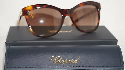 £147.60 • Buy Chopard Sunglasses New Havana Gold Brown Gradient SCH189S 0748 55 17 130