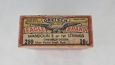 NOS Gretsch Mandolin Strings E Silver Plated Steel 1 Dozen New #280 • $20