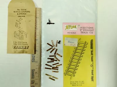 Vintage HO VARNEY Parts Envelope No. 2655K; ATLAS Envelope 4-Sections 3 ; Clips • $8.95