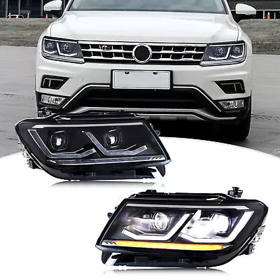LED Headlights For Volkswagen VW Tiguan 2018-2021 2nd Gen Sequential Front Lamps • $649.99