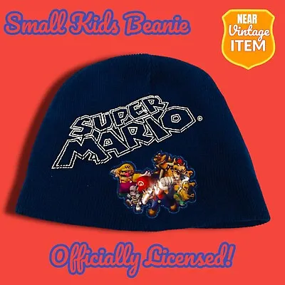 Nintendo Kids Super Mario Bros Blue Beanie Hat. OSFM • $9.54