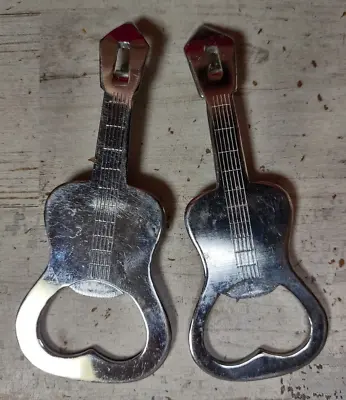 Lot Of 2 Vintage Guitar Musical Instrument Bottle Openers Made In Japan 3 7/8  • $5.98