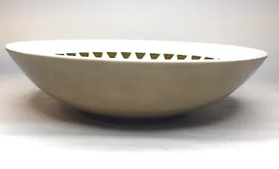 Fine Elite China Salad Bowl Narumi Japan Interlude 5463-S White Beige By Mikasa • $5.99