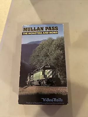 Video Rails 1990 VHS Burlington Northern Mullan Pass Montana Rail Link Diesels • $19.90