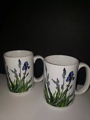 Iris By Vincent Van Gogh 2 Coffee Mugs For Philadelphia Museum Of Art  Set Of 2 • $35.47