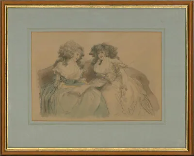 £104 • Buy After Thomas Rowlandson  - 20th Century Watercolour, Two Seated Ladies