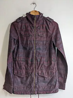 Ladies H&M Jacket US 2 XXS UK 4 6 Aztec Navajo Tribal Western Purple Burgundy  • £9.99