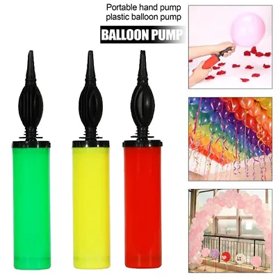 £4.99 • Buy Balloon Pump Air Dual Inflator Portable Blower Party Nozzle Baloon