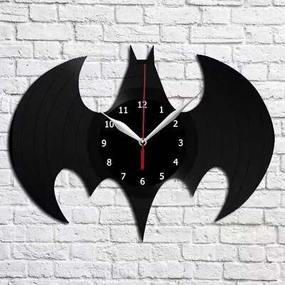 Batman Superhero Vinyl Record Wall Clock  Handmade Fan Art Original Gift 3786 • $14.99