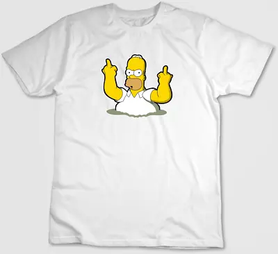 Homer Simpson Simpsons Short Sleeve T Shirt Men / Woman G086 • £10.20