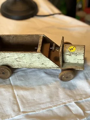 Toy Truck Vintage Wooden Wheels Toy Solid Wood Truck Wooden Steering Wheel • $60