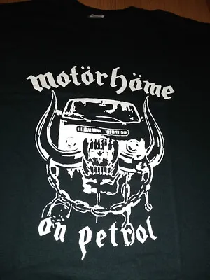 MOTOR HOME T-SHIRT BRAND NEW All Sizes HEAVY METAL SPOOF VAN HEAD FUNNY CAMPER  • £9.99