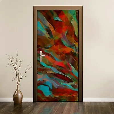 £43.95 • Buy Removable Door Sticker Mural Decal Painting Abstract Geometry Picture