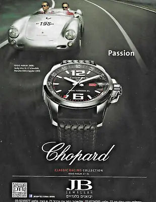 £17.82 • Buy Chopard 1000 Mille Miglia Porsche Jacky Ickx Scheufel - Print Advertisement 2012