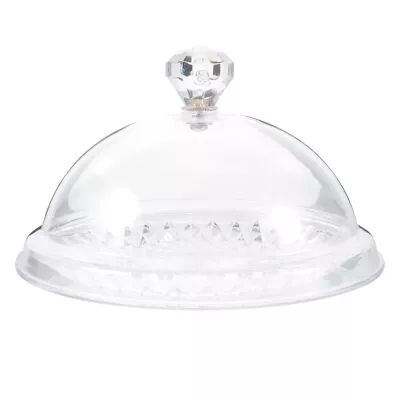  Cake Pan Crystal Tray Stand With Lid Cookie Display Biscuit • £9.65