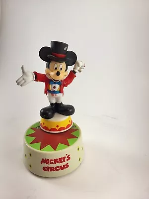 Vintage Disney Schmid Music Box Mickey Pluto Ringmaster Plays It's A Small World • $9.99