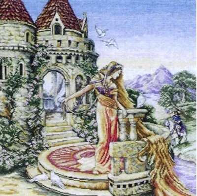 Maia Embroidery Counted Cross Stitch Kit Rapunzel Retired 14 X 14  Finished Size • $250