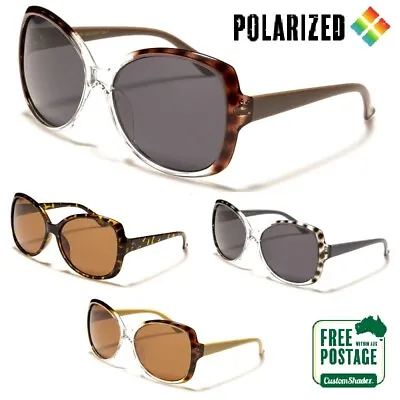 $14.95 • Buy Women's Giselle Polarised Sunglasses -Large Oval Frame- Polarized Lens Free Post
