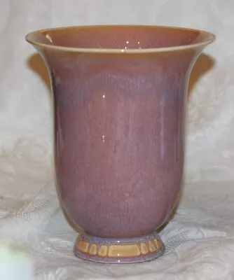 Vintage Arts & Crafts Mauve Art Pottery Vase  M  Stamp 8  • $59.95