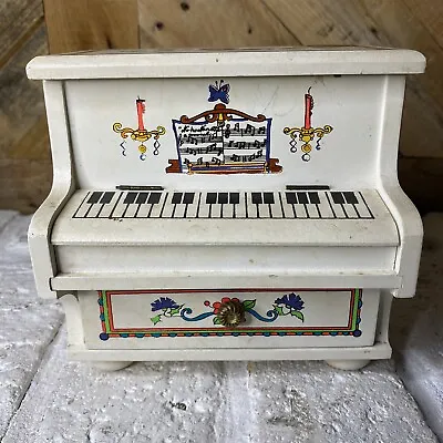 Vintage Piano Jewelry Music Box By Earl Bernard Made In Japan Plays Love Story • $24.99